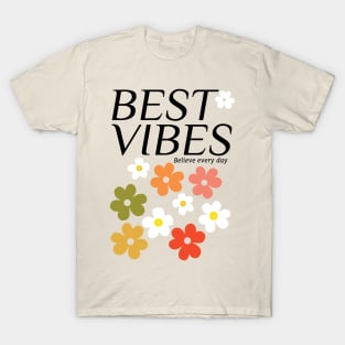 Vintage Flora Nature Best Vibes T-Shirt